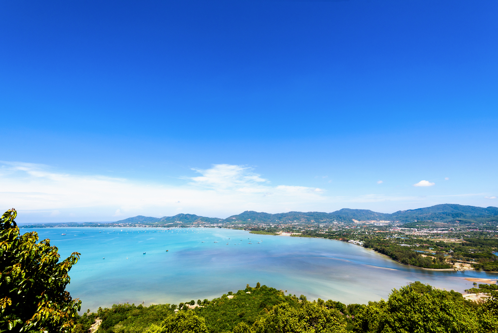 View sea sky and tourist town in phuket thailand gm481619216 69760125