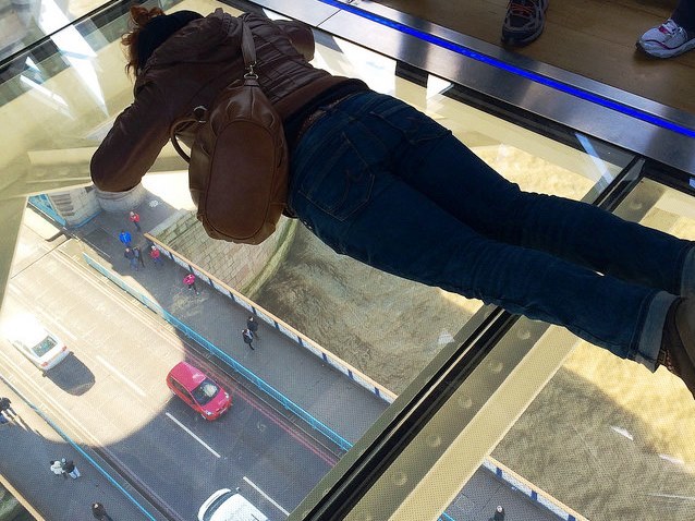 get a unique view of london from up in the iconic tower bridge | highlight of the exhibition: the thrilling glass floor walkway