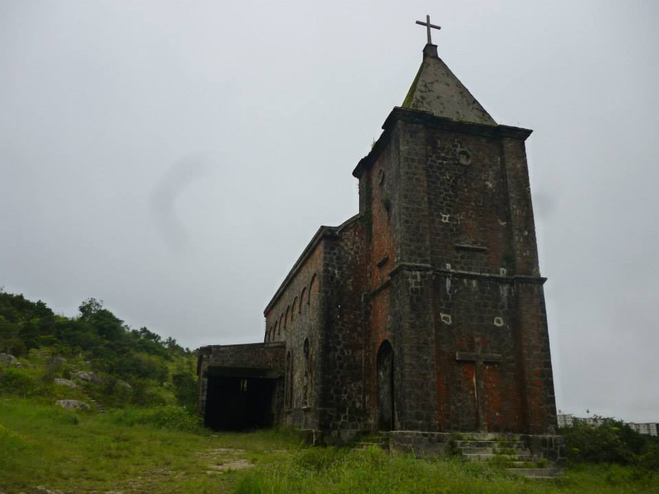 experience a cambodian ghost town at the deserted bokor hill station | bokor church