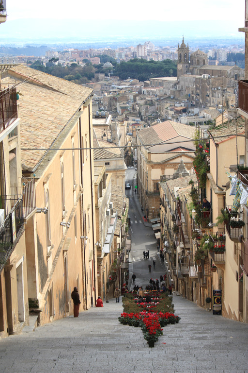 Caltagirone Staircase of Santa Maria del Monte, from above