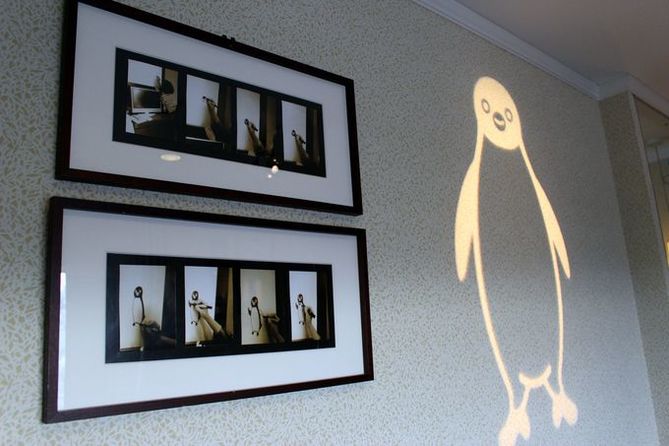 a special day in the ikebukuro hotel metropolitan’s suica penguin room! | virtually a museum with a sketch of the suica penguin signed by the creator!