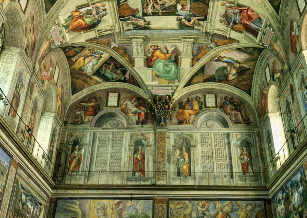 the replicas at the entrance