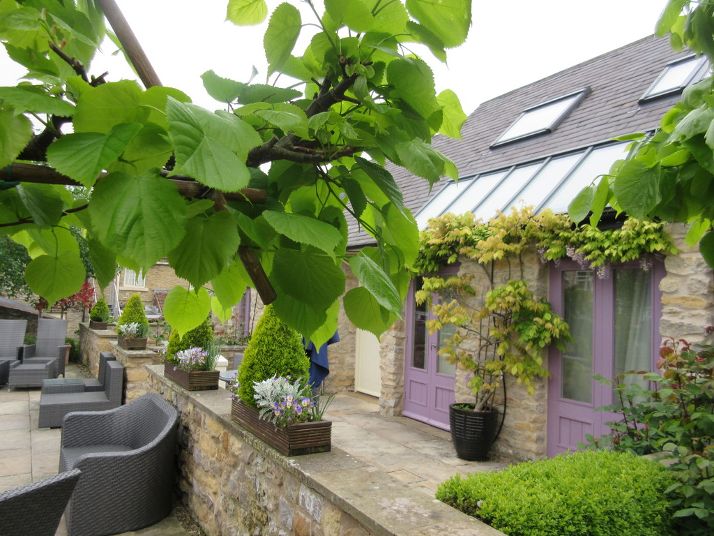 The courtyard at the Feversham Arms Hotel