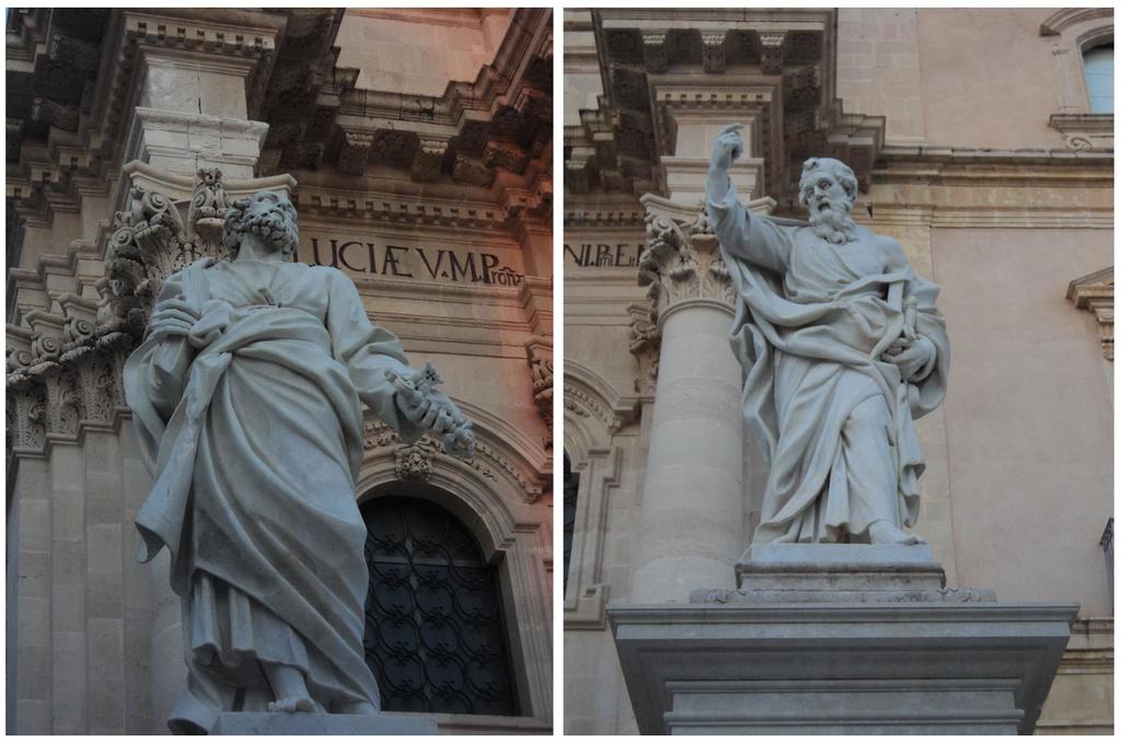 the syracuse cathedral: the heart of ortygia, italy | a rich complex of statues