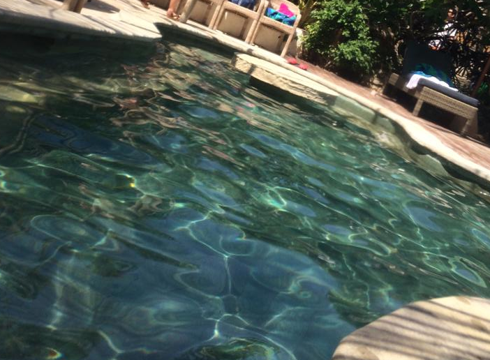 Swimming pool at Restu hotel