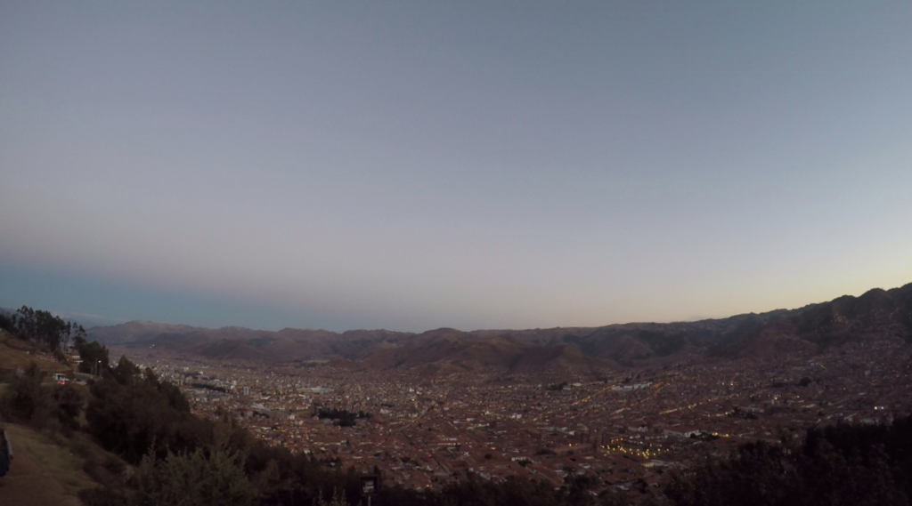 Sunset view from Saqsaywaman