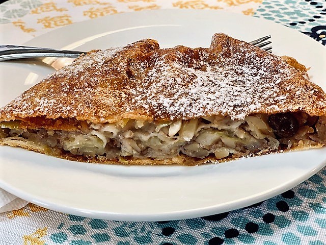 Apple strudel at Silke's
