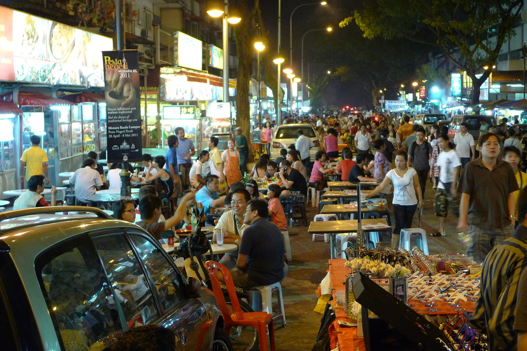 Street food at Jalan Alor, Kuala Lumpur, Malaysia