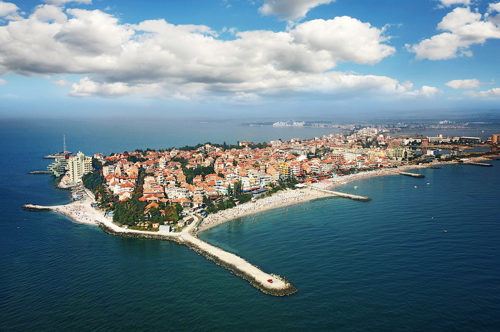 Town of Pomorie aerial Boby Dimitrov