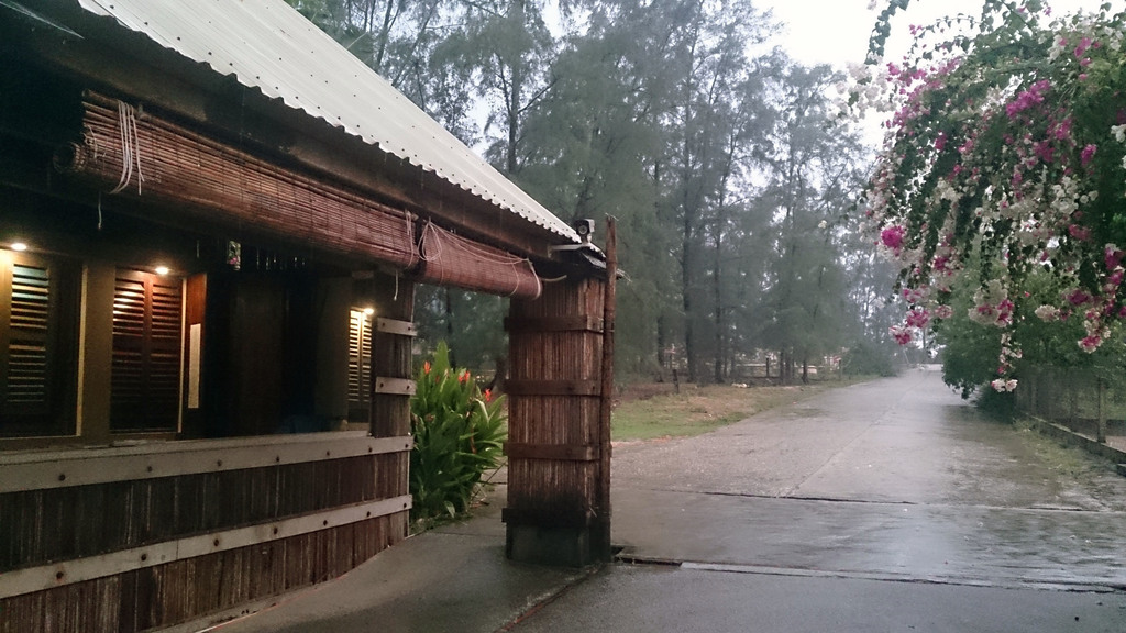The entrance