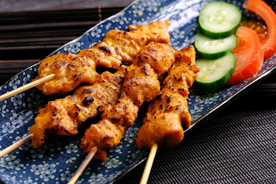 Satay (Pork skewers)