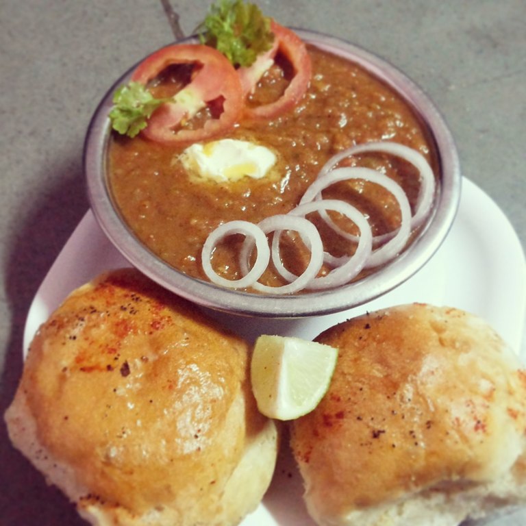 Mouth Licking Pav Bhaji