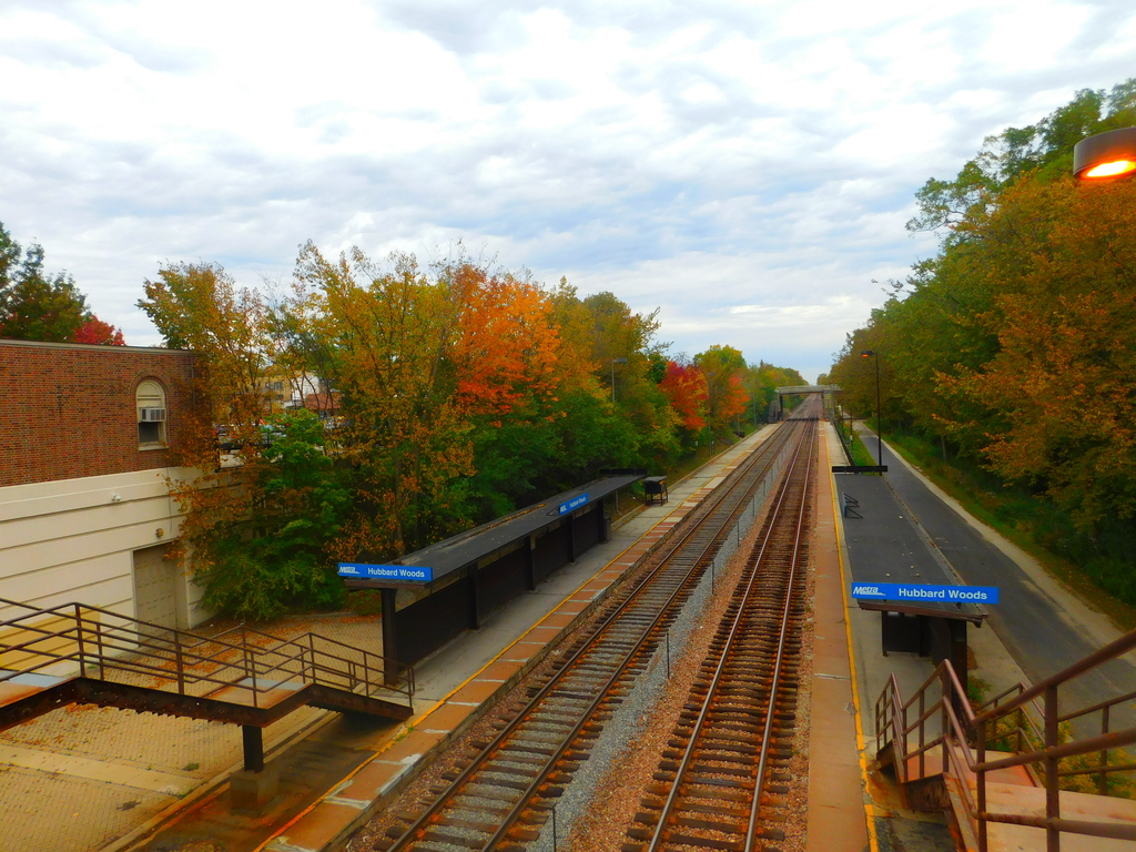 Hubbard Woods Station - October 2015