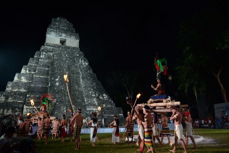 GUATEMALA--MAYA-CALENDAR-TIKAL-CELEBRATION