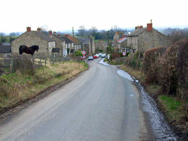 Top end of Hunton village