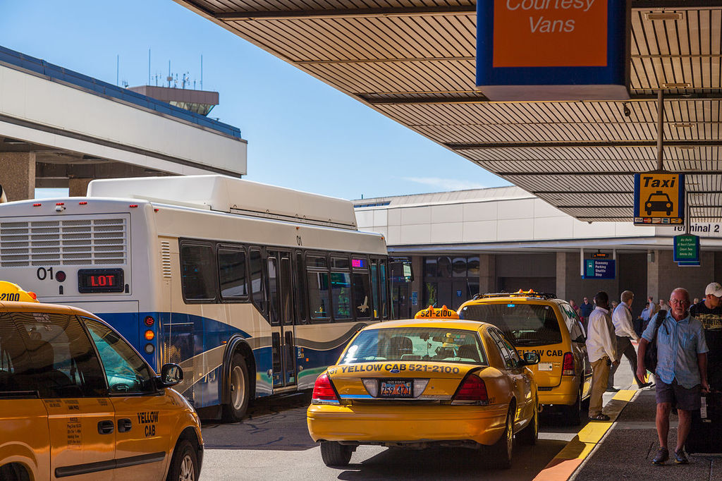 SLC taxi queue