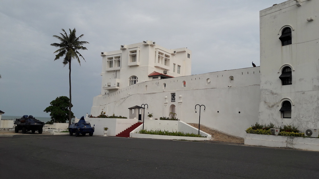 Fort Christiansborg - entrance in 2017