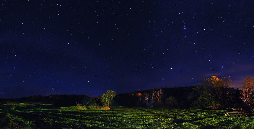 1 vermont night stargazing panorama 2009