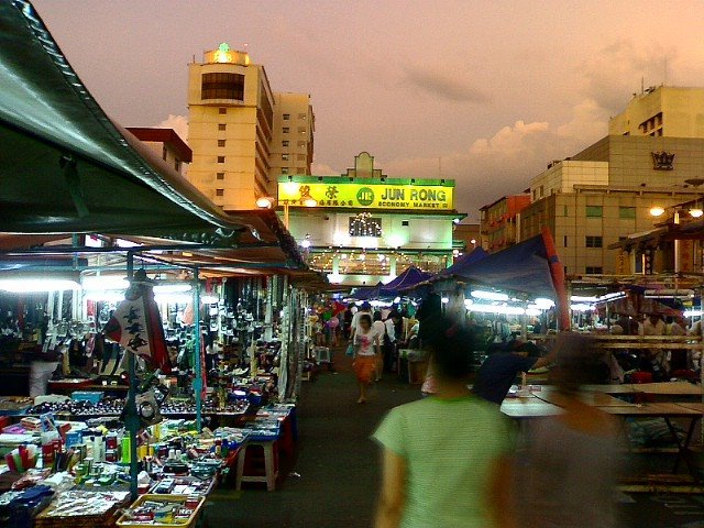 Sibu Night Market view