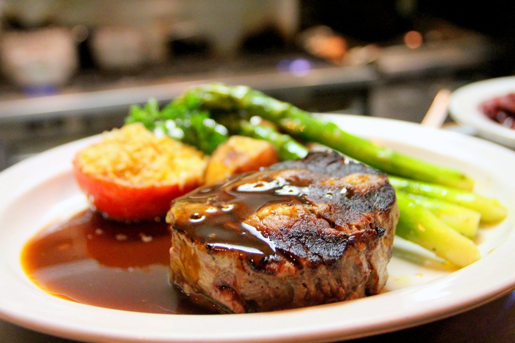 Steak and sides