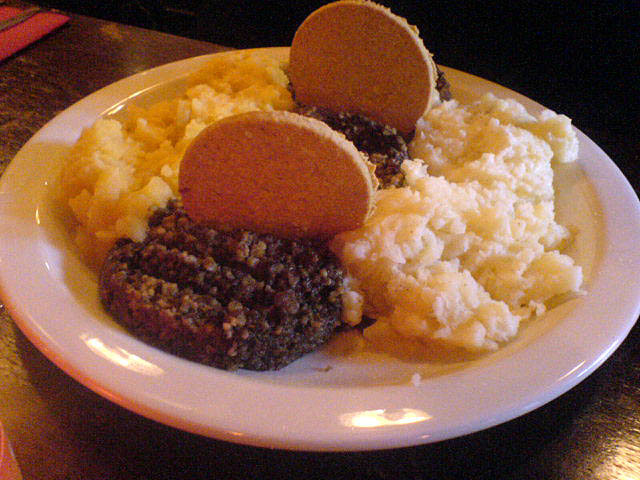 Scottish dish - Haggis, neeps & tatties