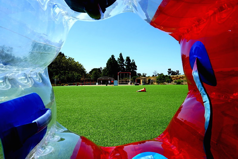 Looking Through a Human Soccer Ball