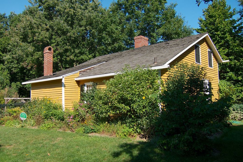 Rear view of the Bradley House, Bradley Museum