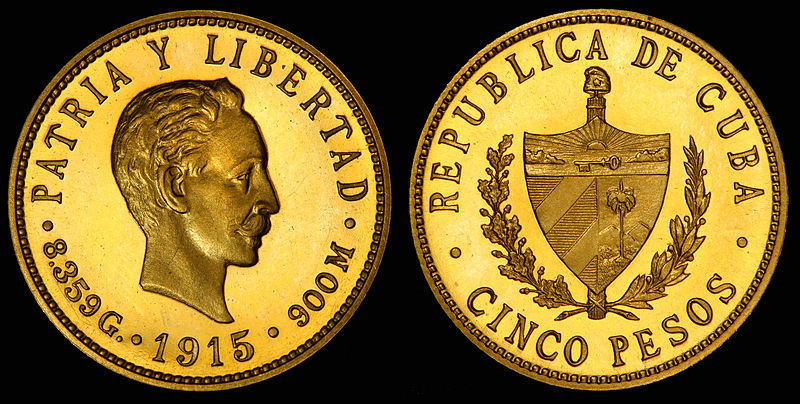 Cuba 1915 5 Pesos