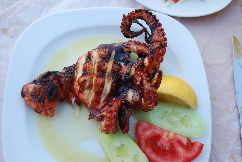 Chargrilled octopus
