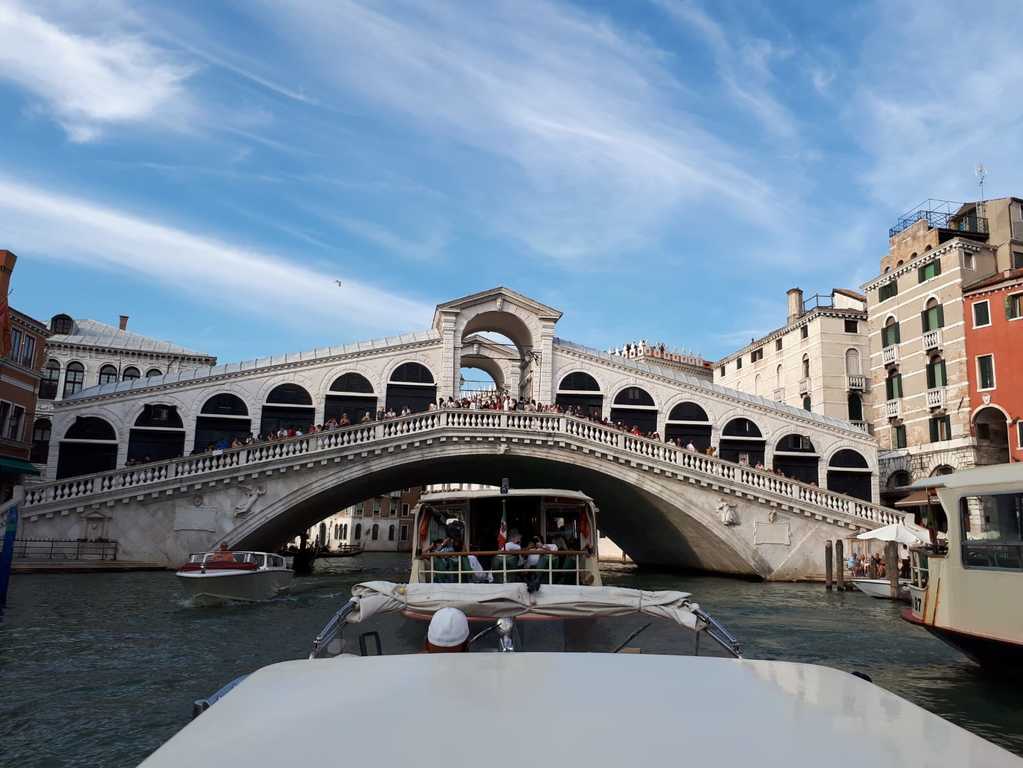 travelling in style in a water taxi in venice | a really wonderful experience in the daytime