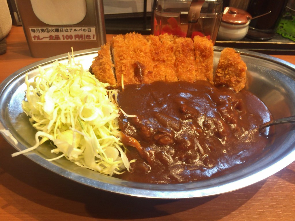 Curry with port cutlet (katsu curry) at alba, akihabara (27046524808)