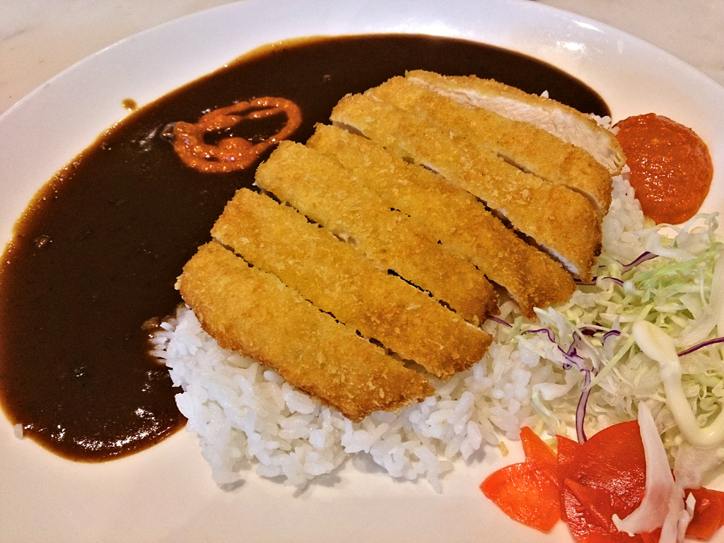 Chicken katsudon curry rice