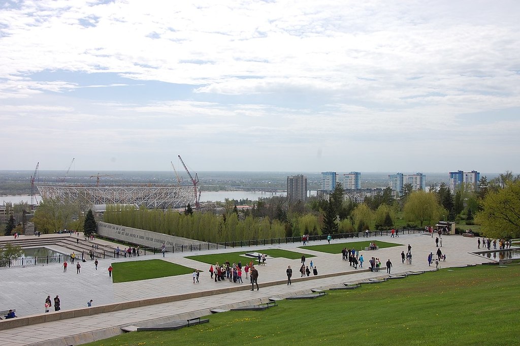 View from Mamayev Kurgan towards Volga River