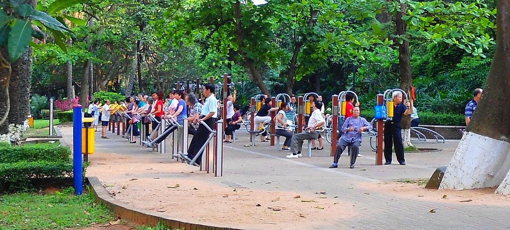 Park workout facility
