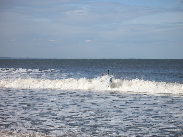 Surfing, Belhaven Bay - geograph.org.uk - 1326488