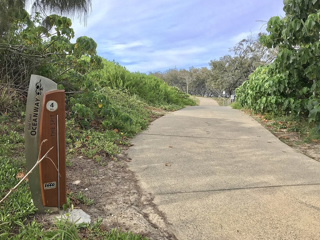 Gold Coast Oceanway, walkway along the coast in Gold Coast, Queensland