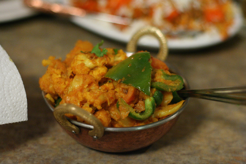 aloo gobi (cauliflower and potato)