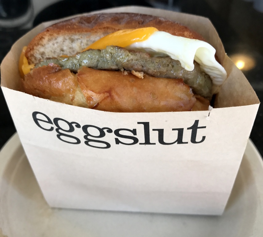 The sausage, egg and cheese sandwich