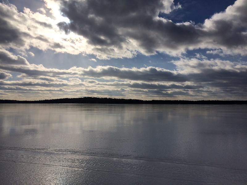Iceboating lake massabesic