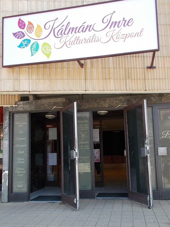 Kálmán Imre Cultural Center, entry, 2019 Siófok
