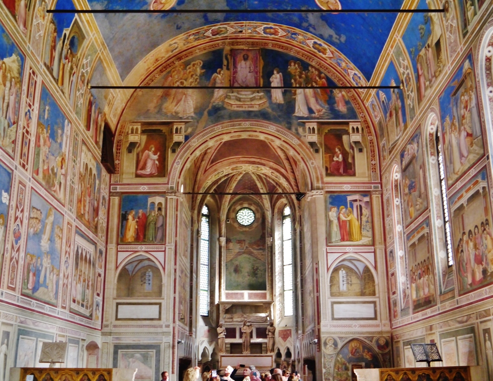 Padova Cappella degli Scrovegni Innen Langhaus Ost 2