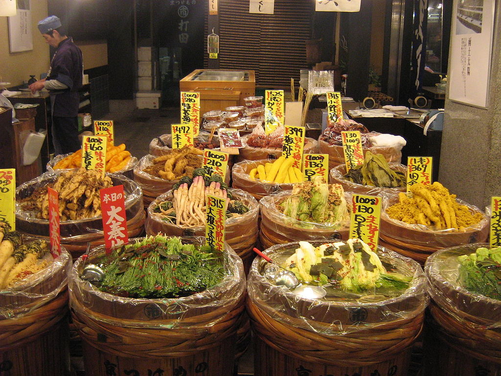 Tsukemono shop by Gavin Anderson in Nishiki Ichiba, Kyoto
