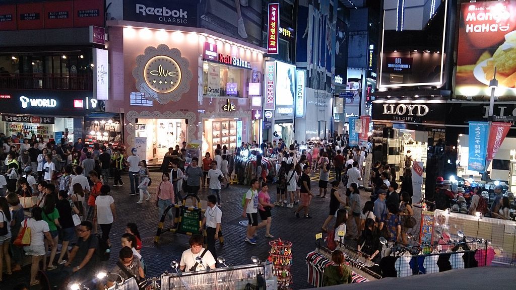 Crowd at Myeongdong, Seoul