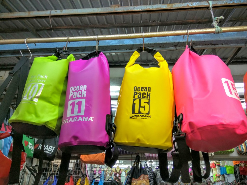 Waterproof bags on sale in Thailand