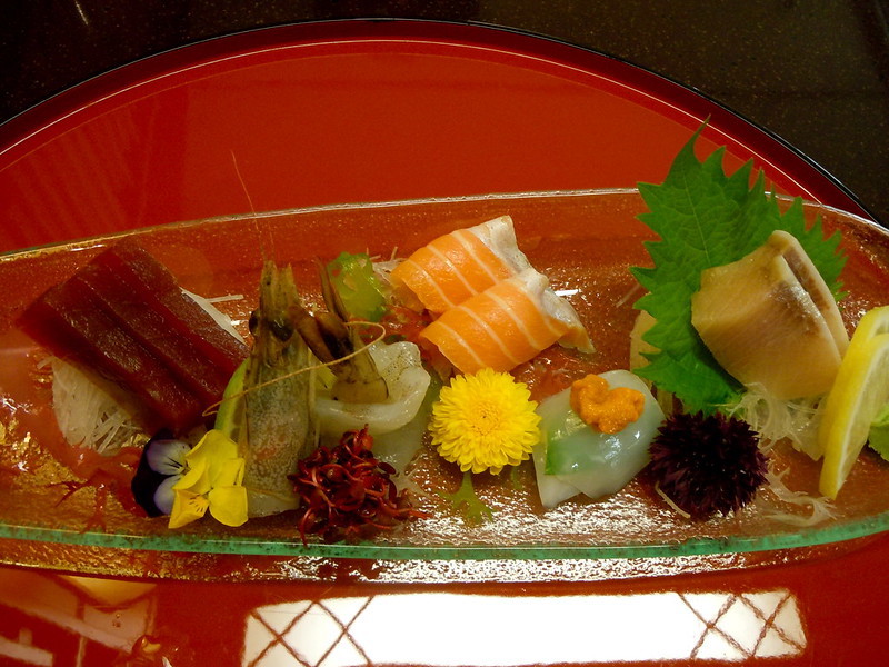 assorted sashimi