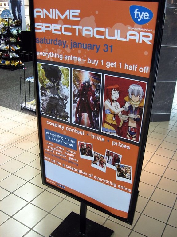 Anime Spectacular Poster @ Northgate Mall's FYE