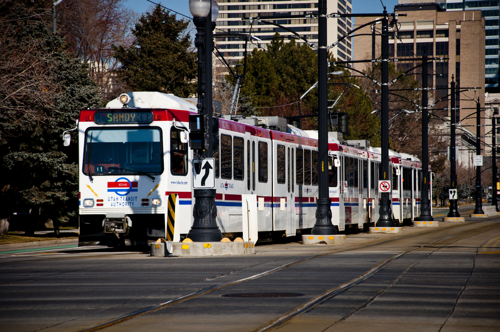 UTA TRAX to Salt Lake Central Station - February 2011