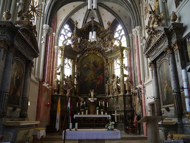 Sopron Ziegenkirche Innen Chor