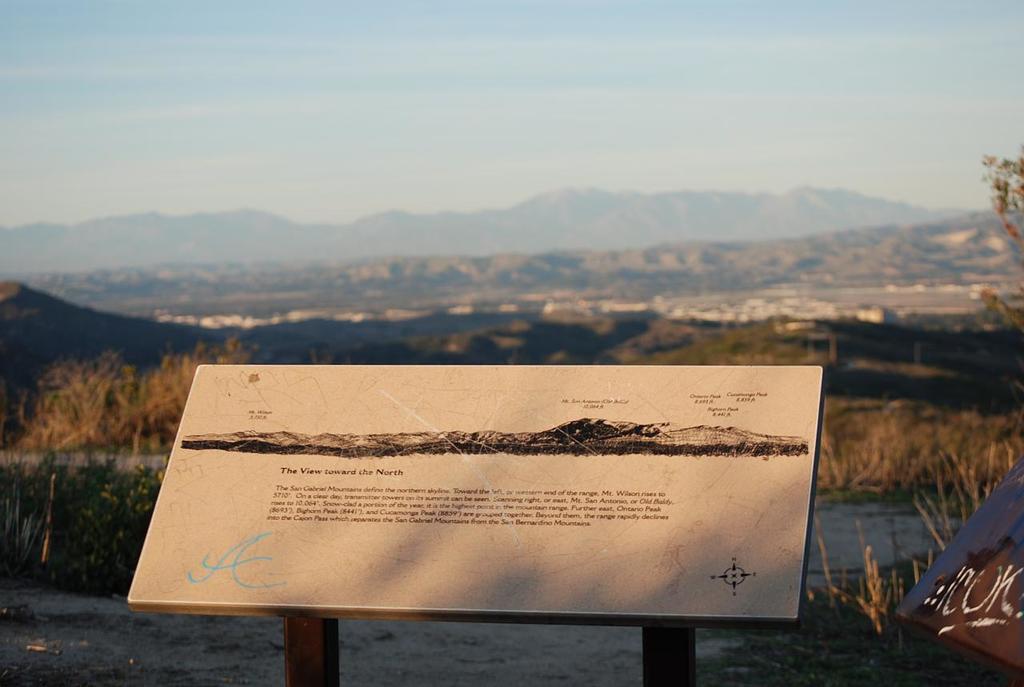 San Gabriel Mountains from Top of the World, Laguna Beach, CA