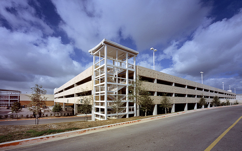 The parking deck at The Parks At Arlington